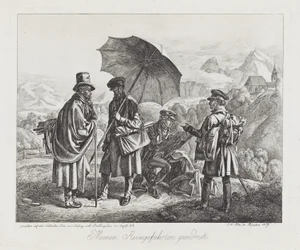 The Artists on their Journey, hospoda. 1819