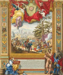 Obléhání Monsu spojeneckými vojsky v roce 1709, počátek 18. století.