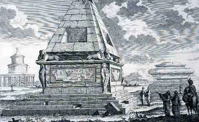 Hrobky poblíž Káhiry, Egypt, z filmu „Navrhování historické architektury“
