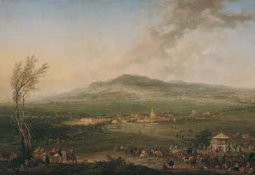 Laxenburg od Lusthaus na Hanawiese směrem na Mödling