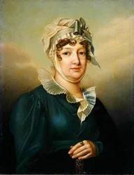 Elektress Wilhelmine Caroline von Hessen-Kassel, kolem 1803-06 (olej na plátně)