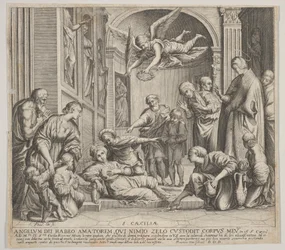 Smrt svaté Cecílie, ca. 1640-60.