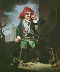 Portrét Clemense Perkea, blázna na dvoře v Heidelbergu