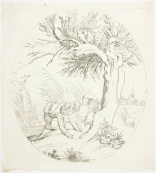 Nepozorovaný muž špehuje ležící milence