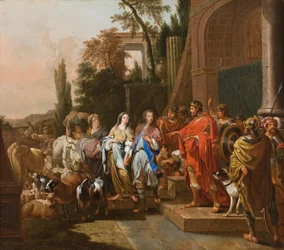 Abraham a Sára před Abímelekem, 1681
