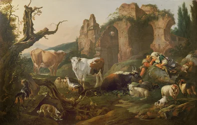 Hospodářská zvířata v krajině, 1685