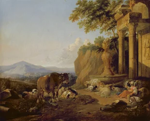 Krajina se zříceninou, 1670