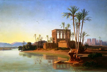 Philae, kolem roku 1860 (olej na plátně)