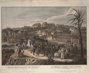 Smuteční průvod Napoleona Bonaparta na Svaté Heleně, 1821
