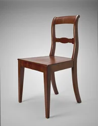 Postranní židle, cca 1845-60 (černý ořech)