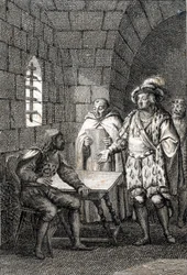 Trausnitz: Římský císař Ludvík IV. Svaté říše se v roce 1325 smířil s Fridrichem Belem (1286-1330), aby uzavřel dohodu 13.03.1325 (císař Ludvík IV. obnovil staré přátelství s Fridrichem I. Rakouským a dohodli se vládnout Říši