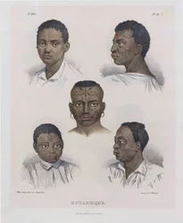 Mosambičany. Z Malerische Reise v Brazílii, 1830-1835.