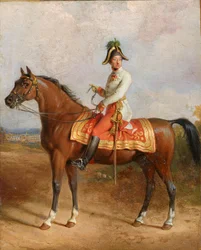 Arcivévoda Carl na koni