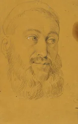 Portrétní studie pro Rudolfa von Habsburg a kněze