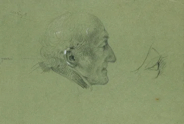 Portrétní studie k „Návratu muže Landwehru domů“ (1820)