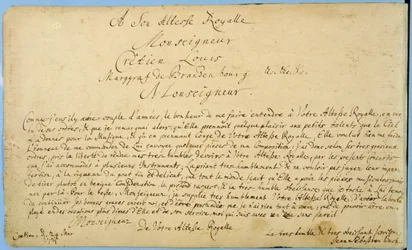 Rukopisné věnování „Braniborských koncertů“ Kristiánu Ludvíkovi, braniborskému markraběti, 24. března 1721