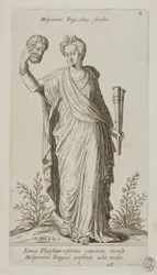 Melpomene, Muse of Tragedy, deska 8 z Parnassus Biceps