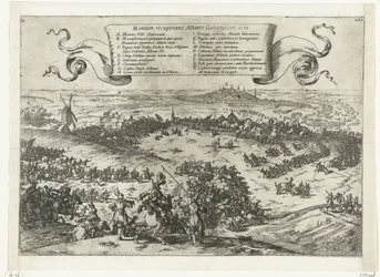 Alva obléhá Bergen v Henegouwen, 1572 Obnova hor, Albano Gubernatore. 1572 (název na objektu)