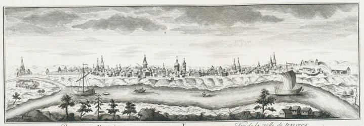 Pohled na Jenisejsk, cca 1735