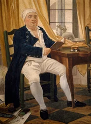 Portrét Ennemonda Alexandra Petitota od Johanna Zoffanyho (1733-1813)