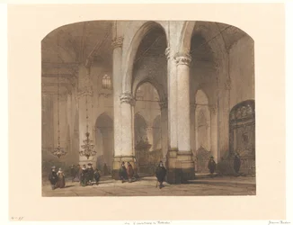 Pohled na St. Laurenskerk v Rotterdamu