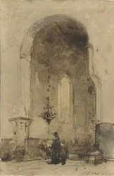 Interiér Geertekerk v Utrechtu