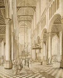 Interiér Nového kostela, Delft