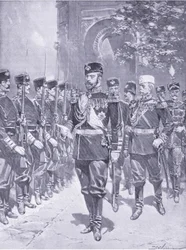 Jeho Imperial Majesty the Tzar, ilustrace z Cassells History of the Rusko-japonské války Vol 1, c.1900