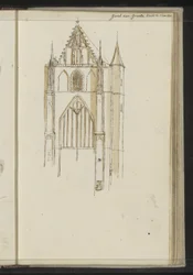 Fasáda Grote Kerk v Haarlemu