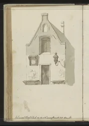 Fasáda Kleine Vleeshal na Lange Nieuwstraat v Utrechtu