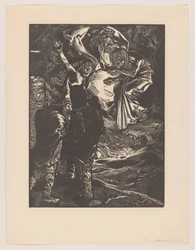 Macbeth a Banquo se setkají se třemi čarodějnicemi