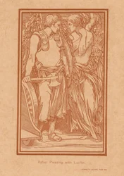 Raphael se snaží přivést Lucifera k rozumu Rafael Pleading with Lucifer (titul na předmětu)