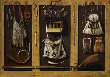Zátiší s loveckým vybavením, c. 1660.