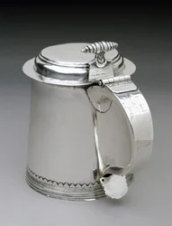 Tankard, c. 1692-1734 (stříbro)