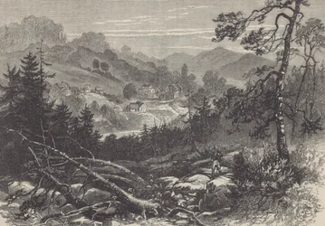 Kanadské pohraničí (litho)