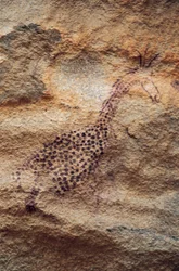Žirafa, jeskynní malba, Pastorační období (4000-2500 př.nl), Tassili n
