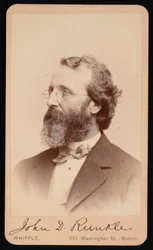 Portrét Johna Daniela Runkla 1822-1902, mezi 1865 a 1873.