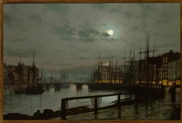 J.A.Grimshaw, Whitby / Gemälde, 1883