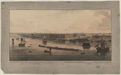 Panoramatický pohled na Petrohrad, mezi 1805 a 1807