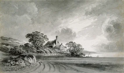 Chata u břehu jezera, 18. století