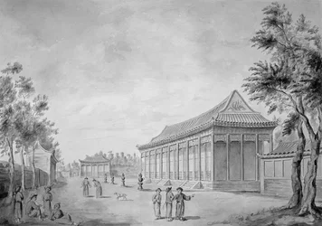 Audienční síň ve Starém letním paláci, Peking, 1793