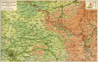 Severní Francie Ilustrující západní kampaň, 1914, c1920.