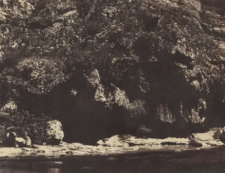 Bank of the Rhumel, poblíž Constantine, Alžírsko, ca. 1855-56.