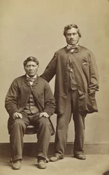 Takerei a Hapimana, kolem roku 1863 (tisk alba)