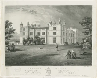 Drayton Bassett - "Drayton Manor": litografie, nd [1812-1863]