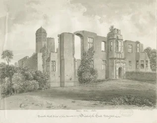 Biddulph Hall (starý): sépiová kresba