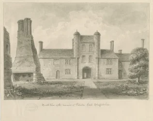 Pillaton Hall: sépiová kresba