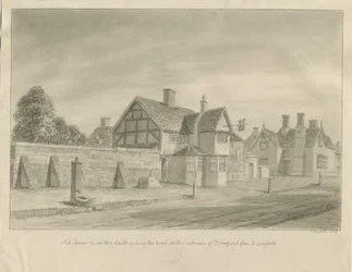 Stafford - [The White Lion Inn]: sépiová kresba, 1842