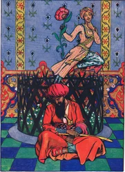 Reverie of Ormuz the Persian, ilustrace ze zahrady Kama (a další texty z Indie), 1920