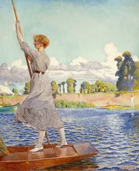 Regatta (olej na plátně)